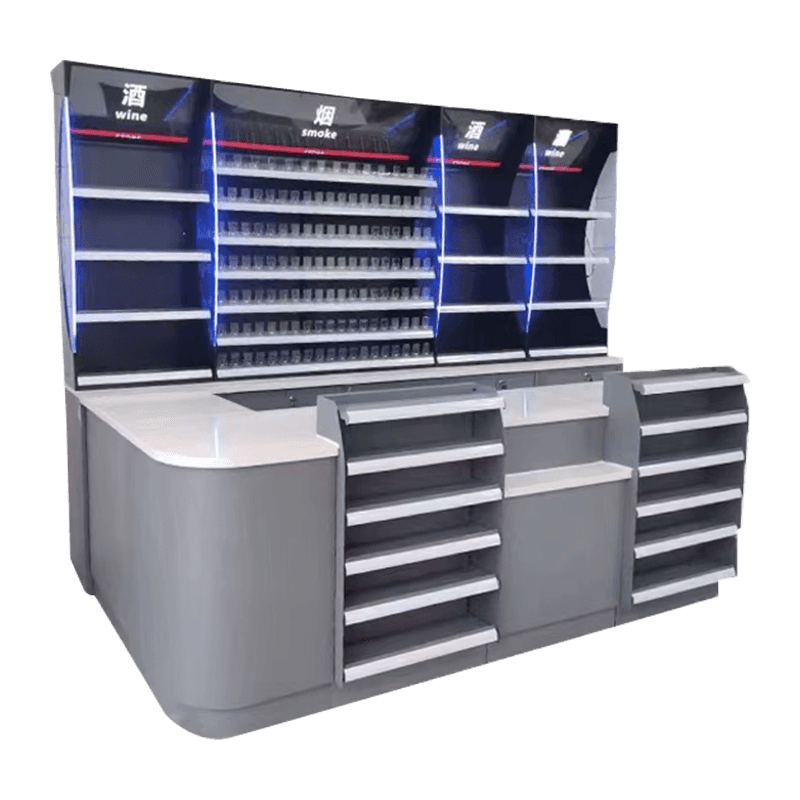 Smart Dagligvarebutik Checkout Vitrineskab